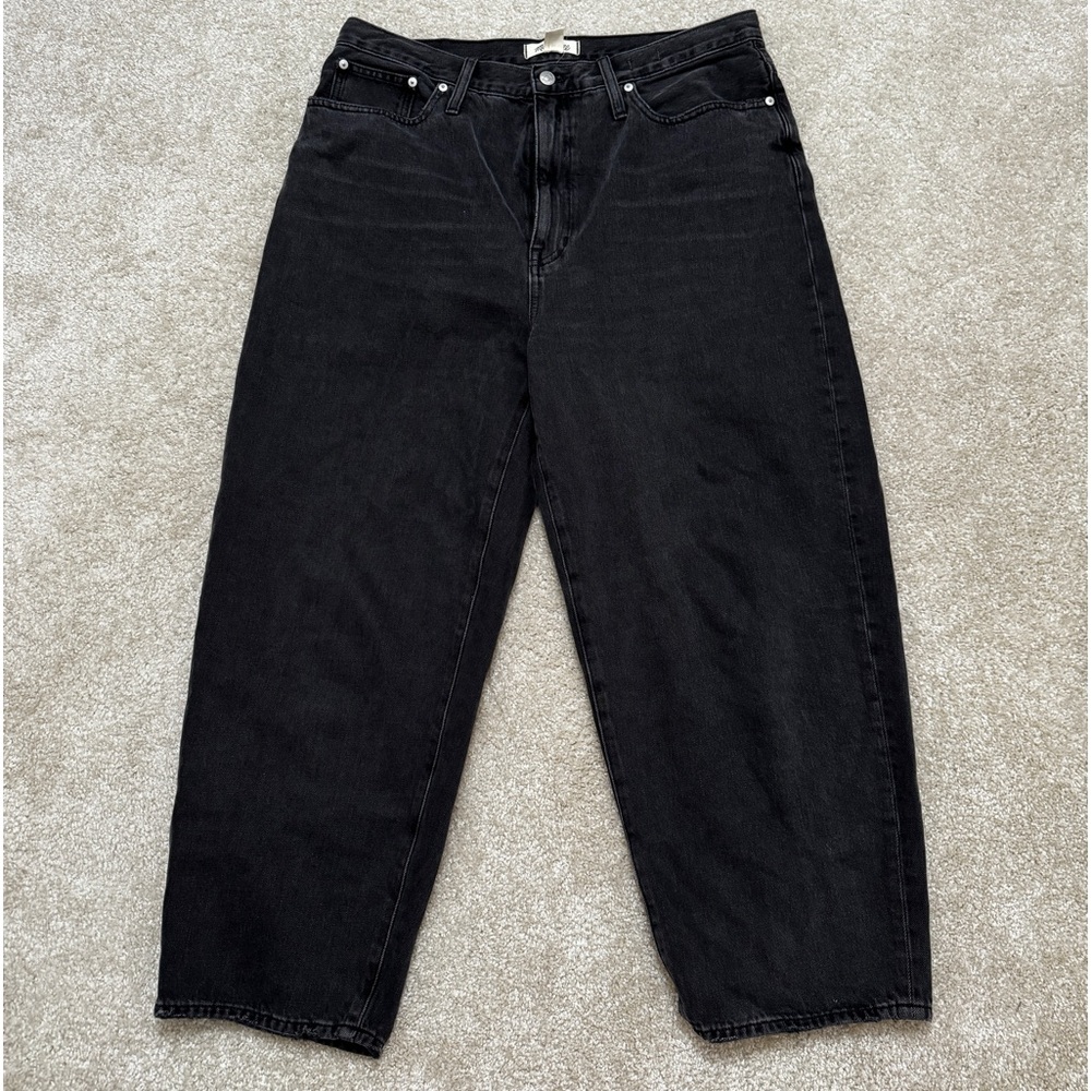 - Madewell Balloon jeans - Like New - Worn Twice -Noll Black